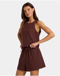 Roxy - Womens Place To Be Linen Shorts