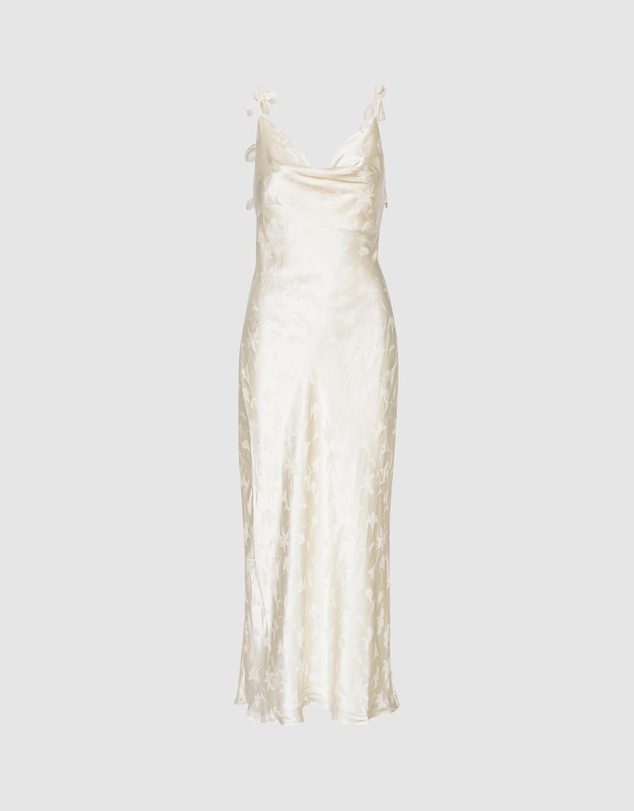 ROTATE - Satin Midi Dress