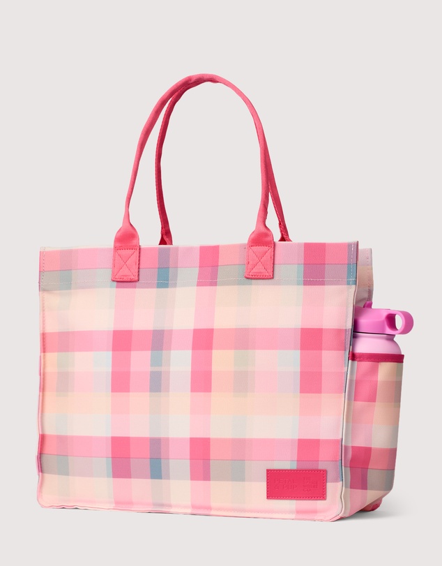 The Somewhere Co - Pink Plaid Ultimate Tote Bag