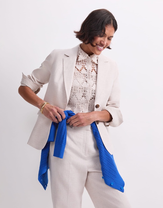 Sportscraft - Freya Short Linen Blazer