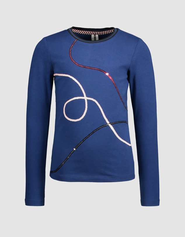 B.Nosy - Long Sleeve Embroidered Tee - Kids-Teens