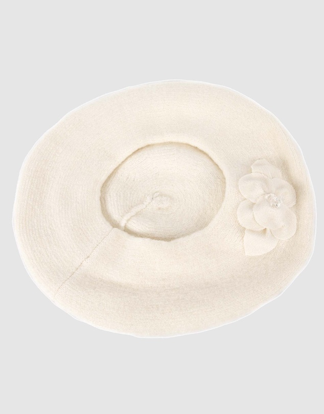 Max Alexander - European Made Cream Soft Wool Beret