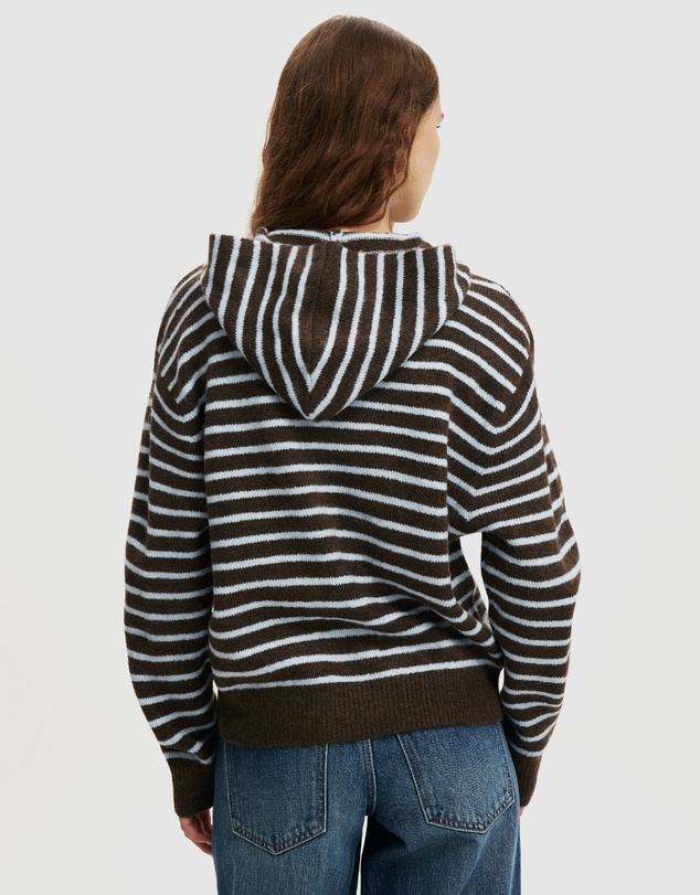 Cotton On - Sporty Stripe Hooded Knit