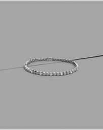 Wanderlust + Co - Multi Hearts 925 Sterling Silver Bracelet