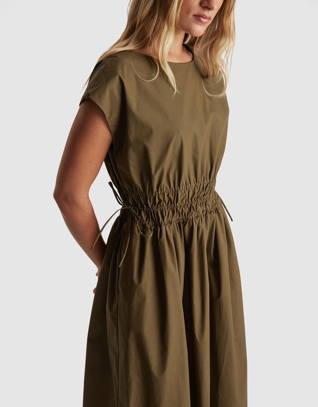 Decjuba - Zoe Shirred Waist Midi Dress