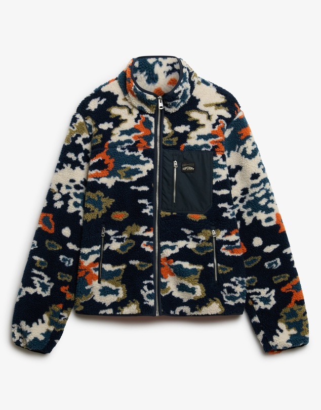 Superdry - Printed Fleece Zip Thru