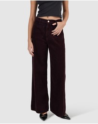 Rolla's - Relaxed Sailor Jean Long - Dark Cherry Cord