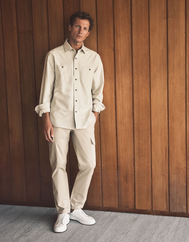 Trenery - Cotton Twill Cargo Pant in Fawn