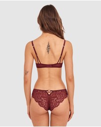 Bras N Things - Daisy Brazilian Knicker - Berry