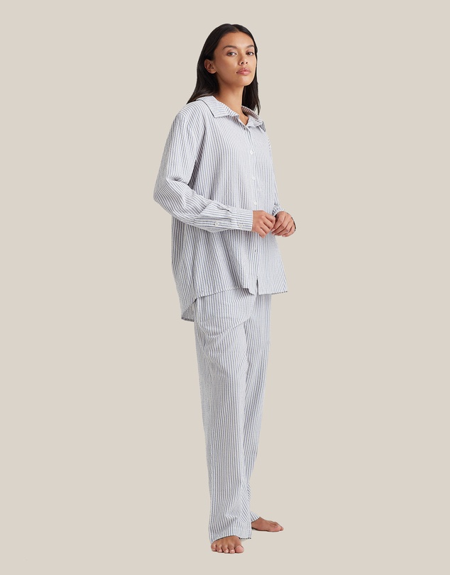 Papinelle - Sabine Seersucker Stripe Boyfriend Shirt