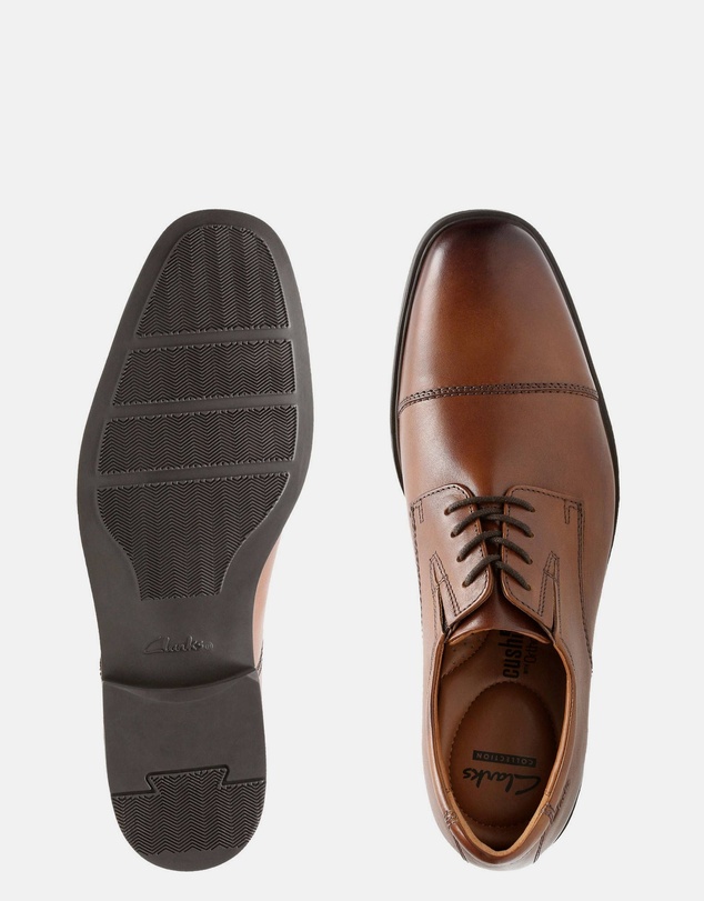 Clarks - Tilden Cap Dark Tan