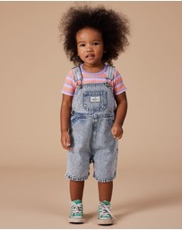 Goldie + Ace - BURTON VINTAGE WASHED DENIM OVERALLS