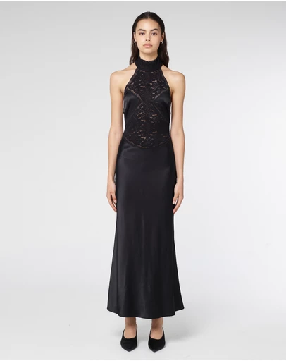 Third Form - Serenade Lace Halter Maxi
