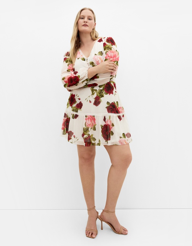 City Chic - Kiki Dolce Print Mini Dress