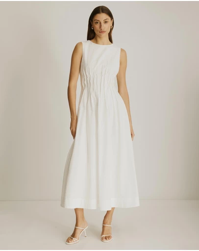 Atmos&Here - Anna Pintuck Maxi Dress