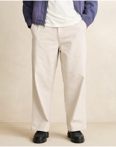 Rhythm - Relaxed Herringbone Pants