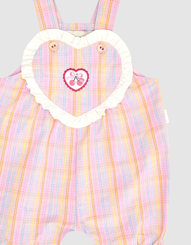 Huxbaby - Seaside Rainbow Stripe Shortalls - Babies