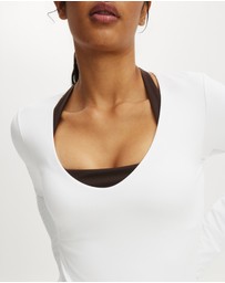 Cotton On Body Active - Ultra Soft Scoop Neck Long Sleeve Top
