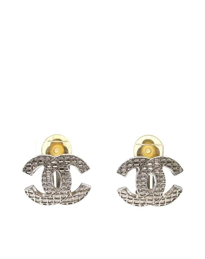 Pre-Loved by Azura Reborn - Pre-Loved Silver Plated CC Clip on Earrings