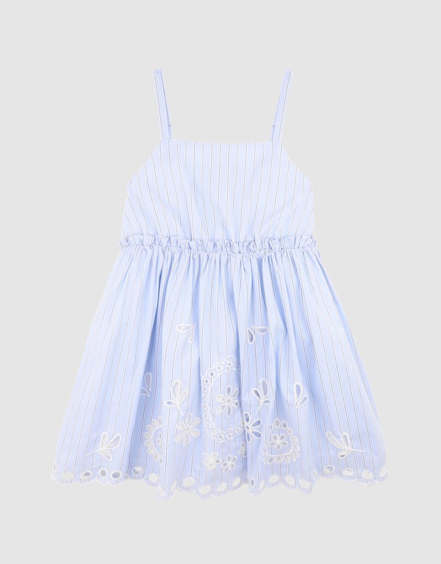 Fox & Finch - Piccolina Cutwork Stripe Dress - Kids