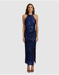 Romance by Honey and Beau - Marionne High Neck Maxi Dress