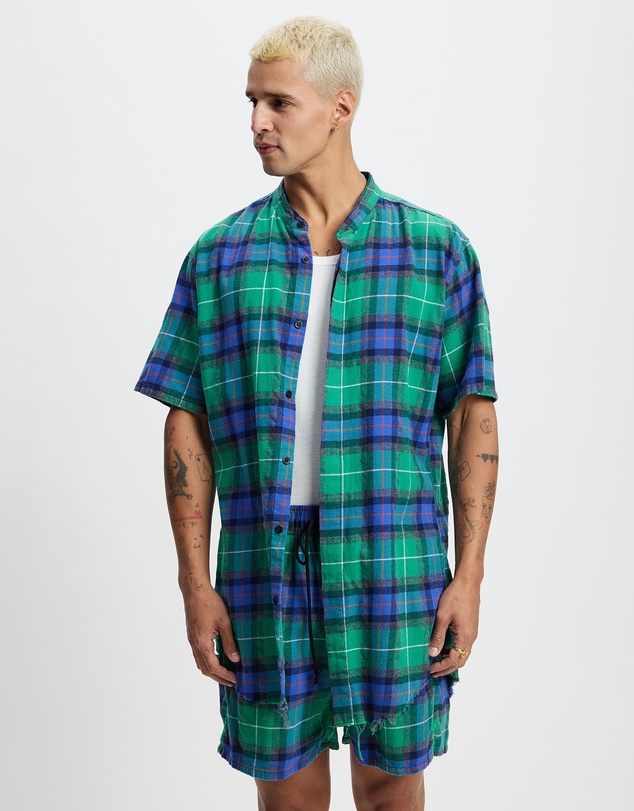 Surrounded By Ghosts - The Silver Slim Cotton Flannelette Shirt
