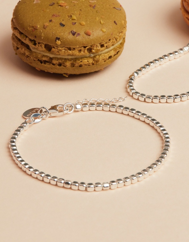 Najo - Quadrille Silver Bracelet (18.5cm+ext)