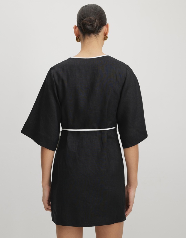 AERE - Sloane Mini Wrap Dress