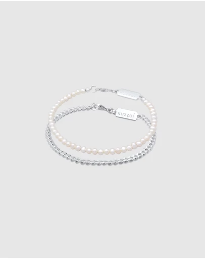 Kuzzoi - ICONIC EXCLUSIVE - Bracelet Ball Cultured Freshwater Pearls 925 Sterling Silver