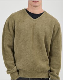 Rolla's - Shag V Neck Knit Jumper