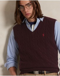 Polo Ralph Lauren - ICONIC EXCLUSIVE - Cable-Knit Wool-Cashmere Sweater Vest