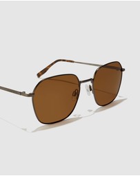 Hawkers Co - HAWKERS - Polarized Gun Metal Olive RISE Sunglasses for Men and Women UV400