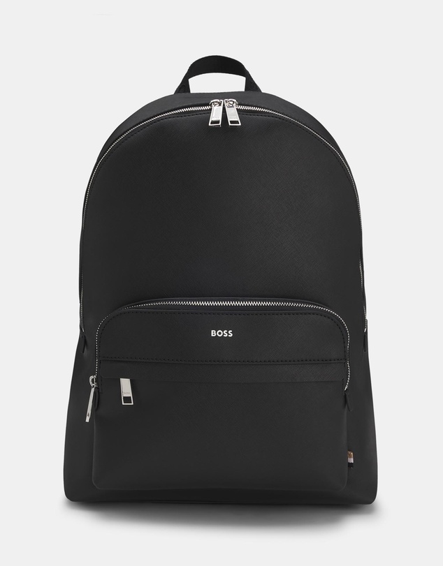 BOSS - Zair Logo Trim Structured Backpack