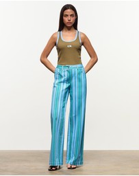 Laagam - Leroy Striped Twill Pants