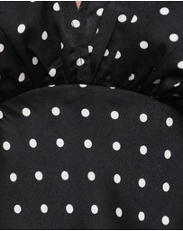 Petal & Pup - Ailbhe Top - Black Polka Dot