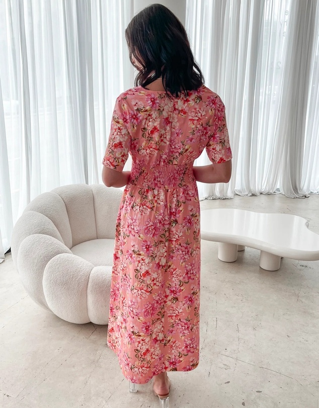 Esther & Co - Tivona Dress - Peach Blossom