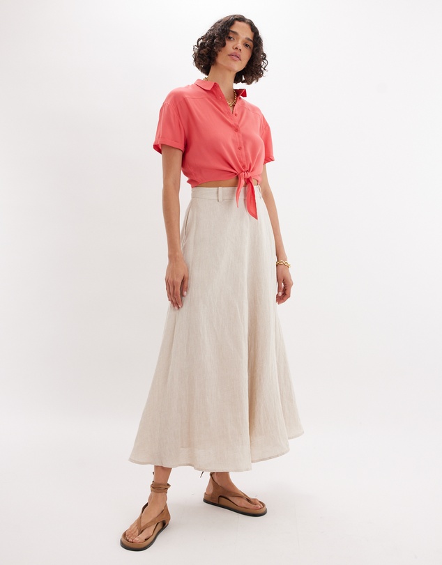 Amelius - Amabel Short Sleeve Crop Shirt