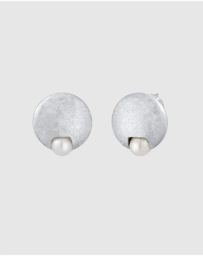 Elli Jewelry - Earrings Elegant Cultured Freshwater White Pearls 925 Sterling Silver