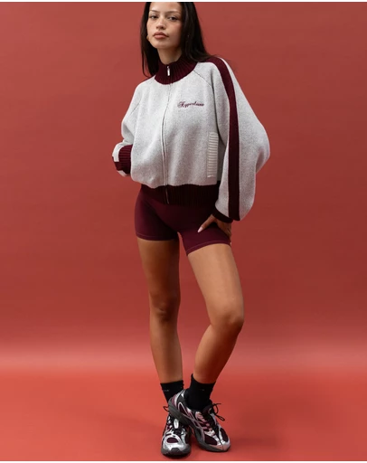 HyperLuxe The Label - Knit Track Jacket