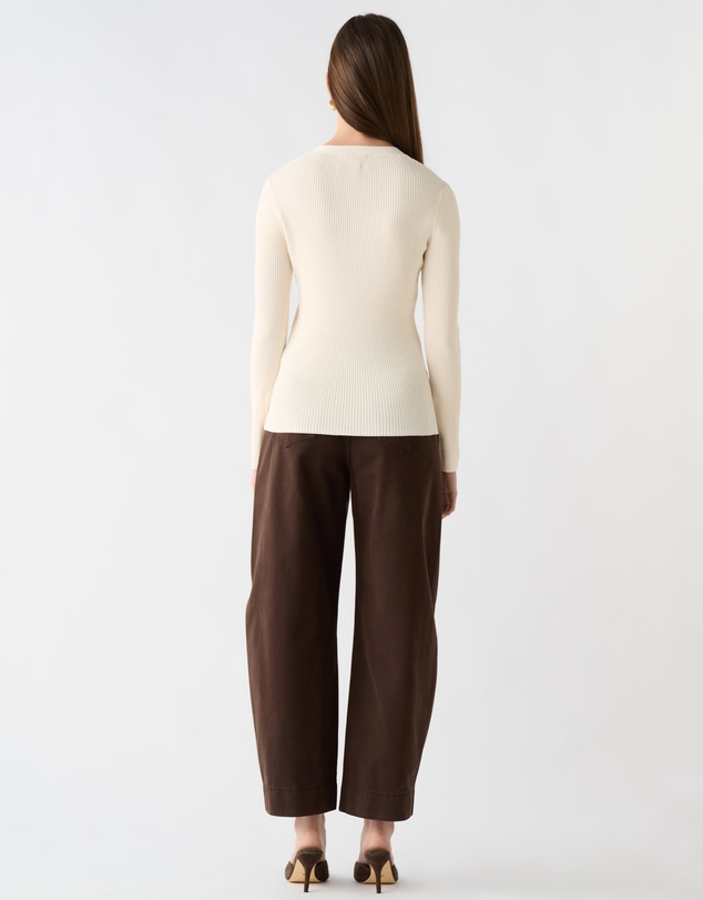 Esmaee - Fluted Knit Top