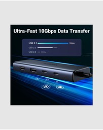 Ugreen - Ugreen 7-in-1 USB C Hub with Dual 4K display