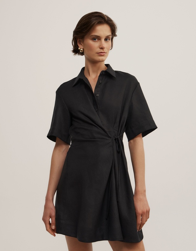 Witchery - Tie Mini Shirt Dress