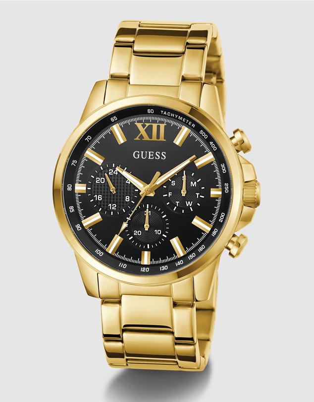 GUESS - GUESS Men's Gold Tone Multi-function Watch