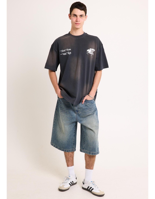 Black Noise White Rain - Steed T-Shirt