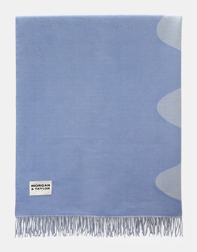 Morgan & Taylor - Nami Throw Blanket in Blue Waves