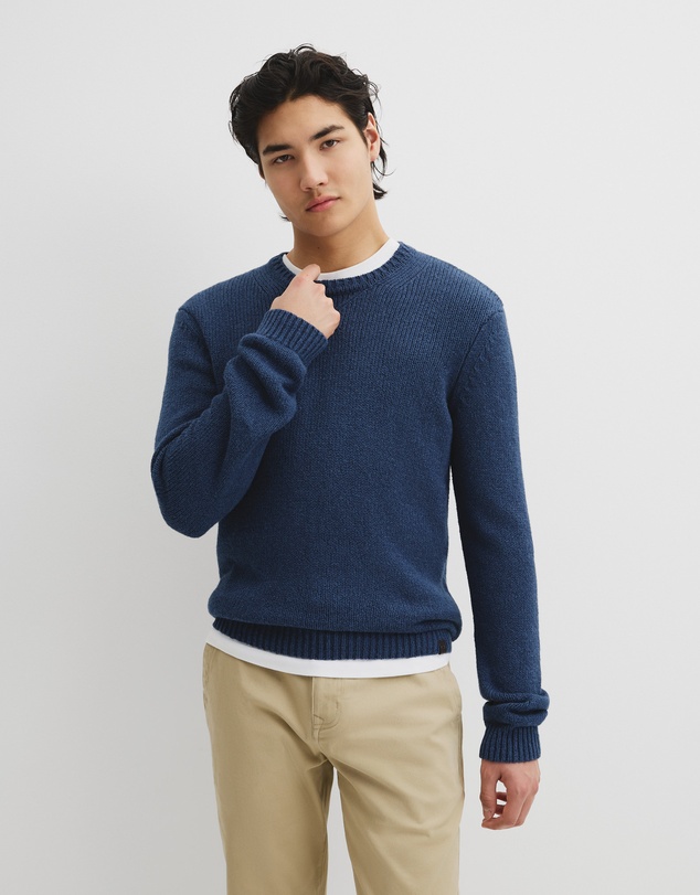 Country Road - Long Sleeve Cotton Crew Neck Knit