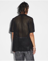 Ksubi - Net Worth Knit Resort Ss Shirt Black