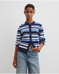 Country Road - Stripe Knit Cardigan