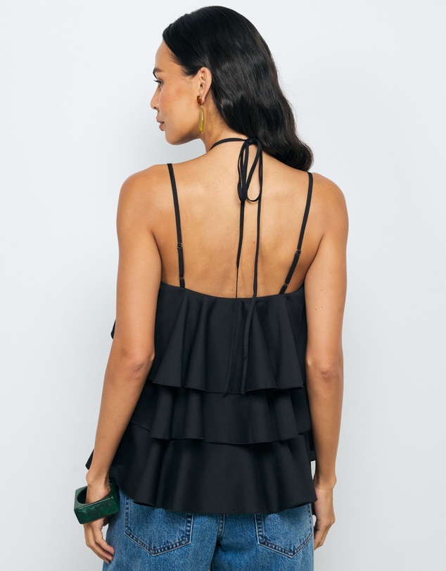 AERE - Giselle Tiered Halter Top