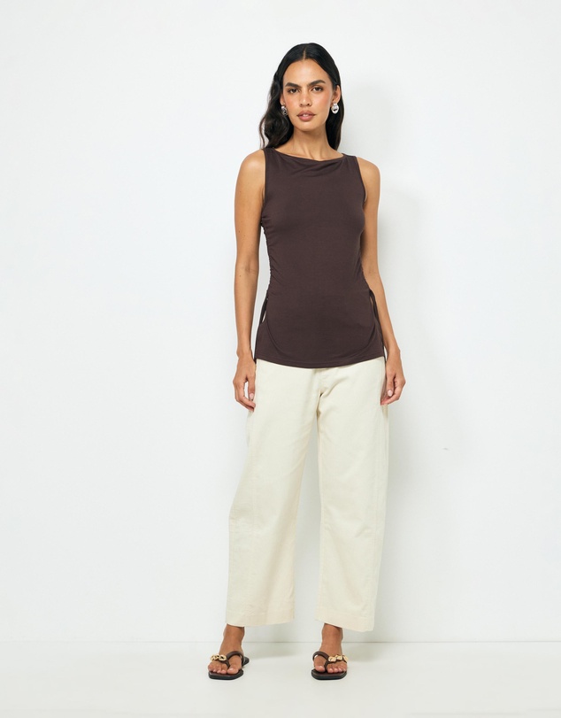 AERE - Nara Corduroy Barrel Leg Pants